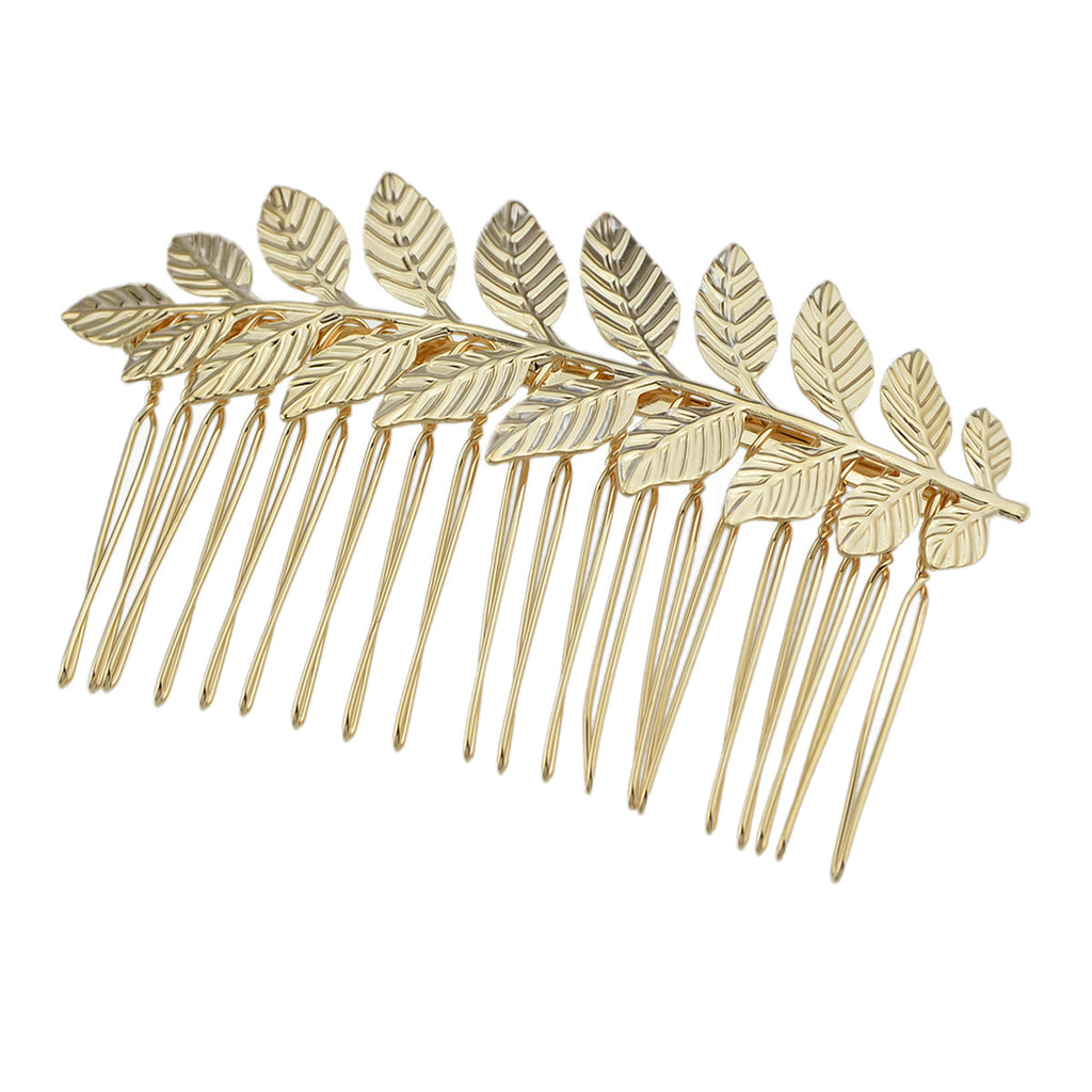 Costume Hair Accessories Gold Silver Leaf Hair Comb Hair Clips Girls Headpiece
