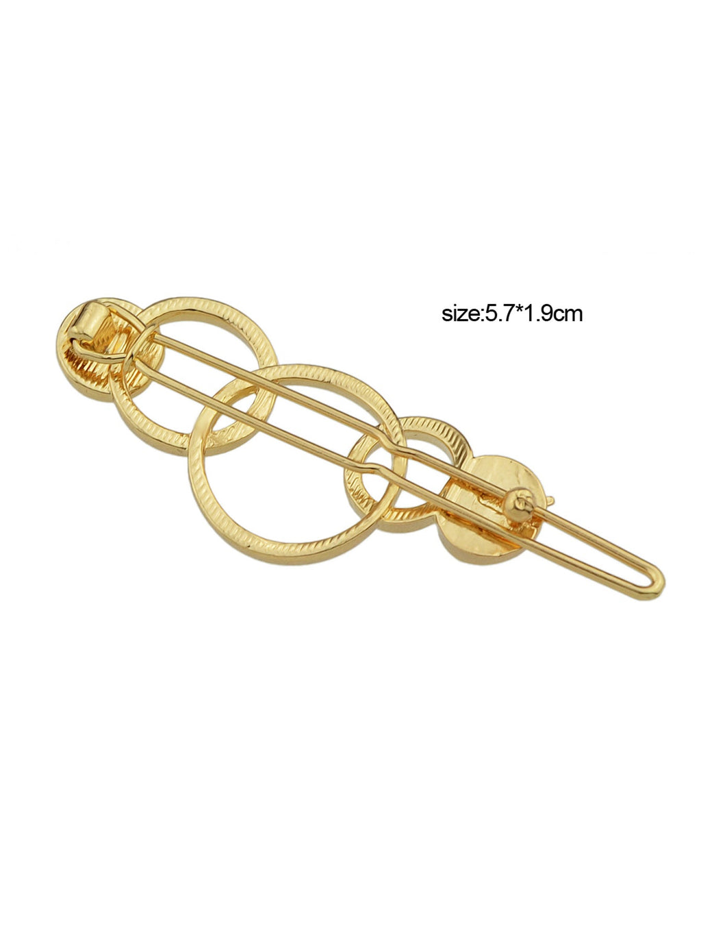 Gold Circle Metal Hairgrips Hair Clips Hair Barrettes Headwear Hair Accessories