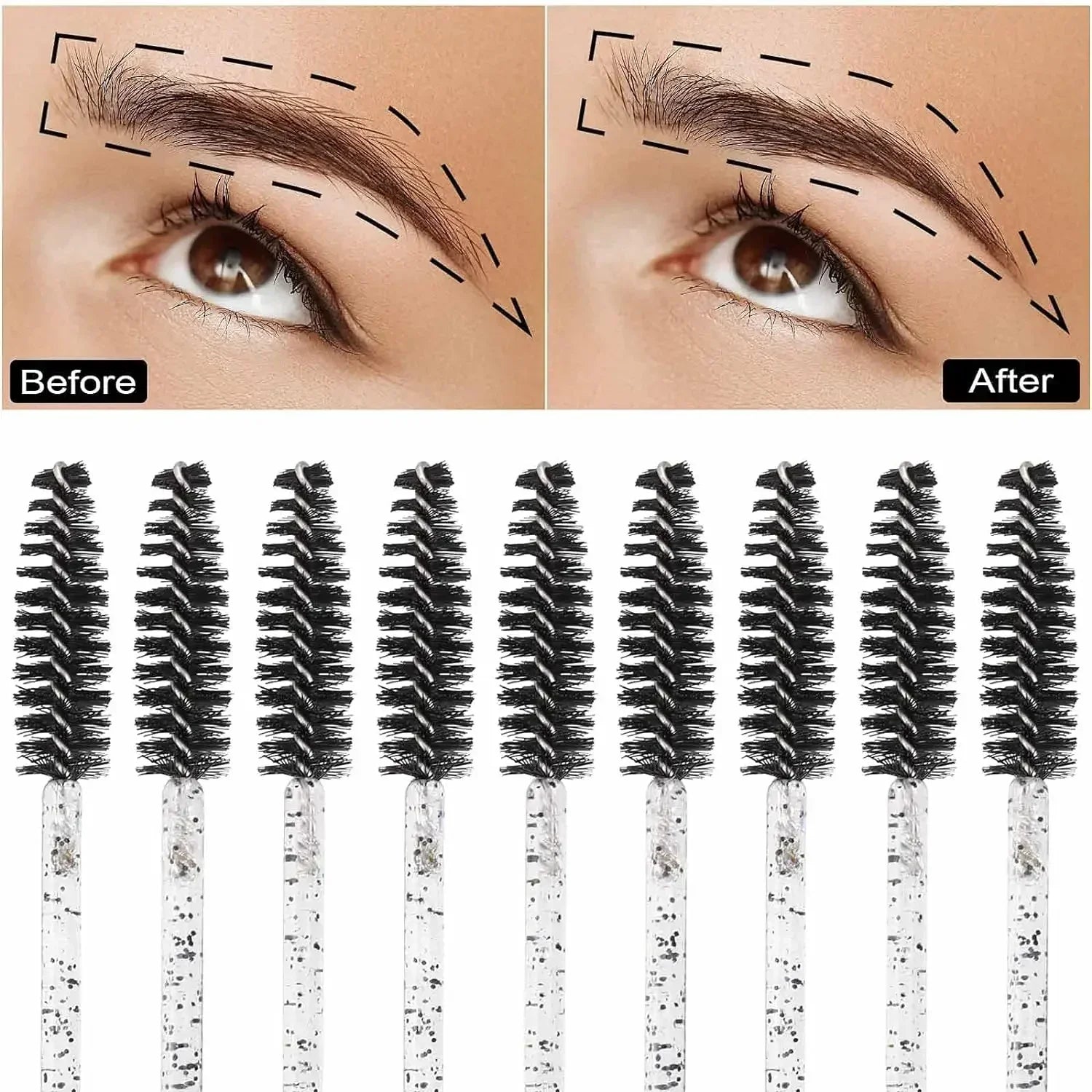 500pcs Disposable Mascara Wands for Eyelash Extensions-2