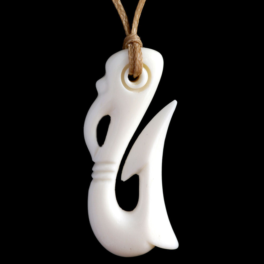 Stevie Ray Matau (2 Sizes) hand crafted bone pendant