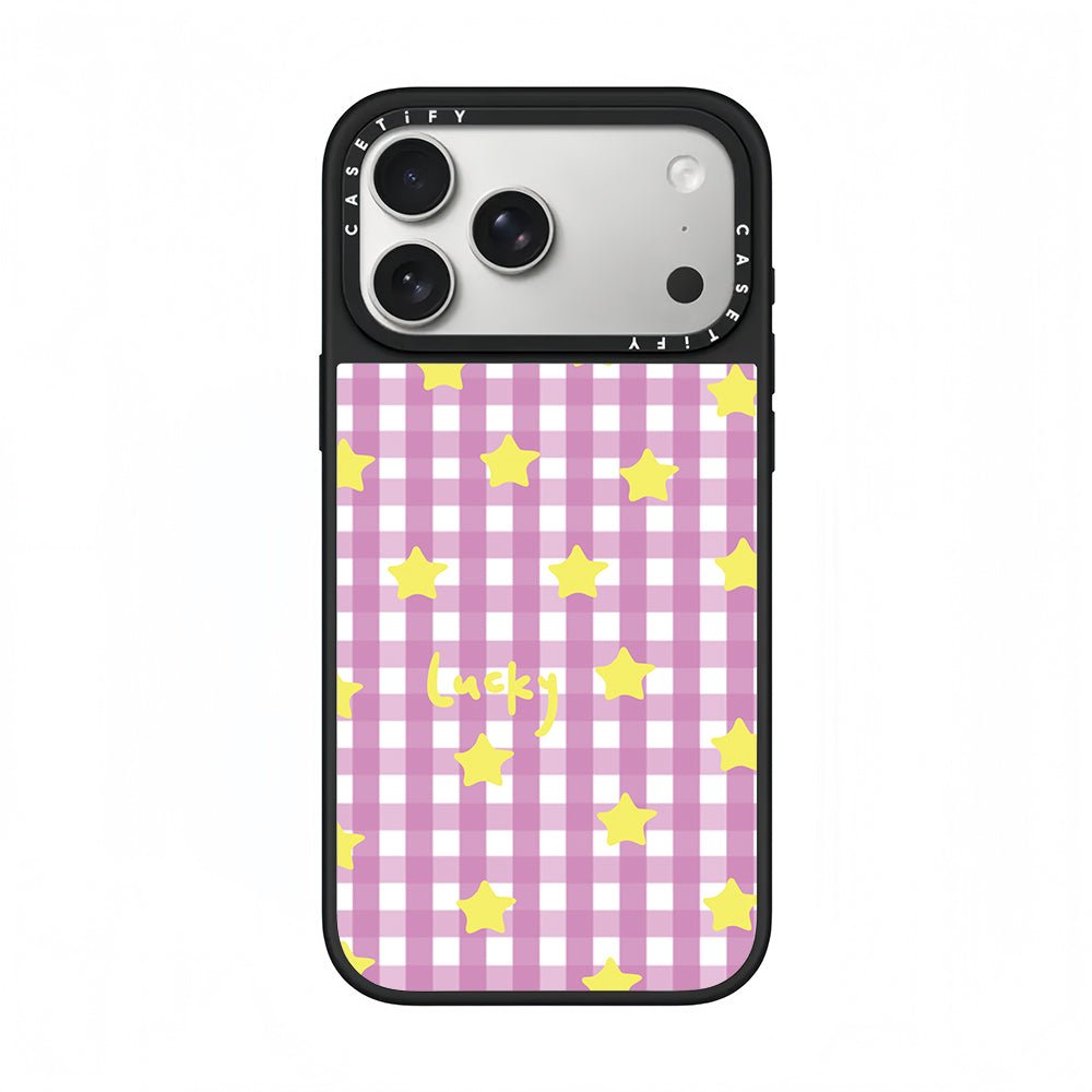 CASETiFY Pastel Gingham Lucky Star Phone Case