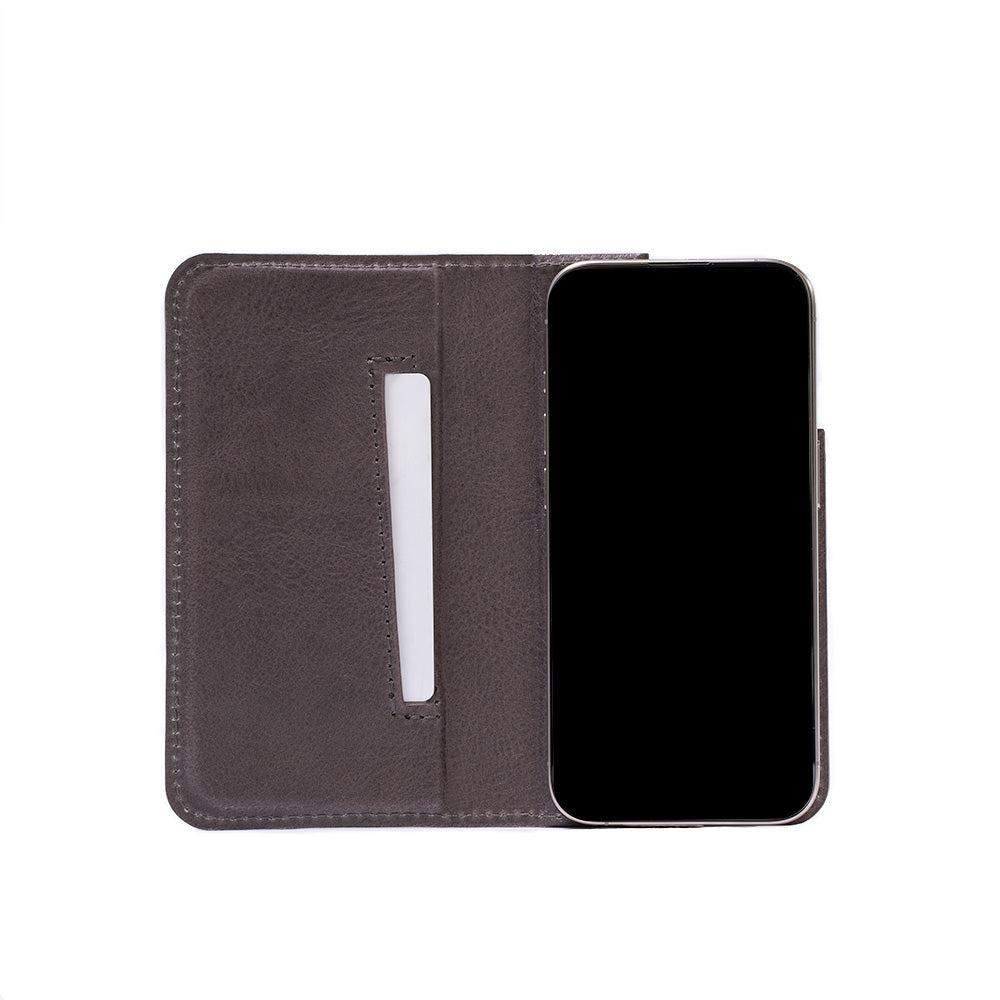 Leather Folio Case Wallet for iPhone 16 Series with MagSafe - The Minimalist 3.0