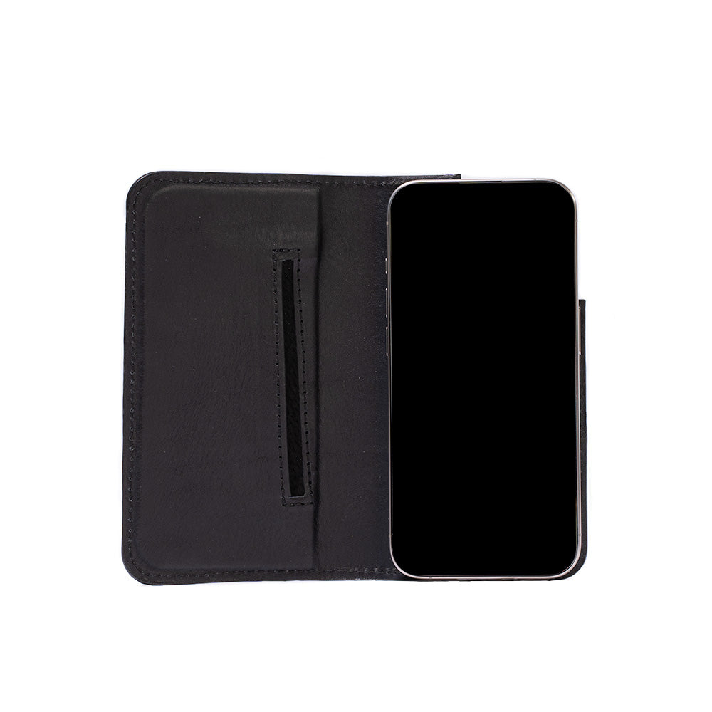 Leather Folio Case Wallet for iPhone 16 Series with MagSafe - The Minimalist 3.0
