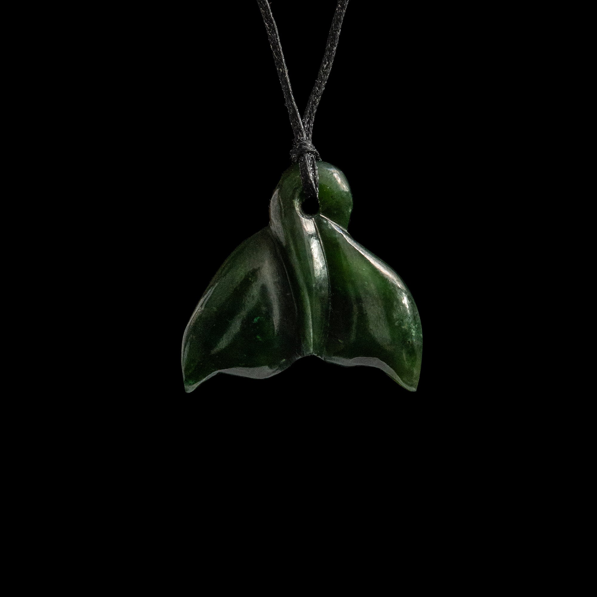 Wera - Whale Tail, hand-crafted jade pendant